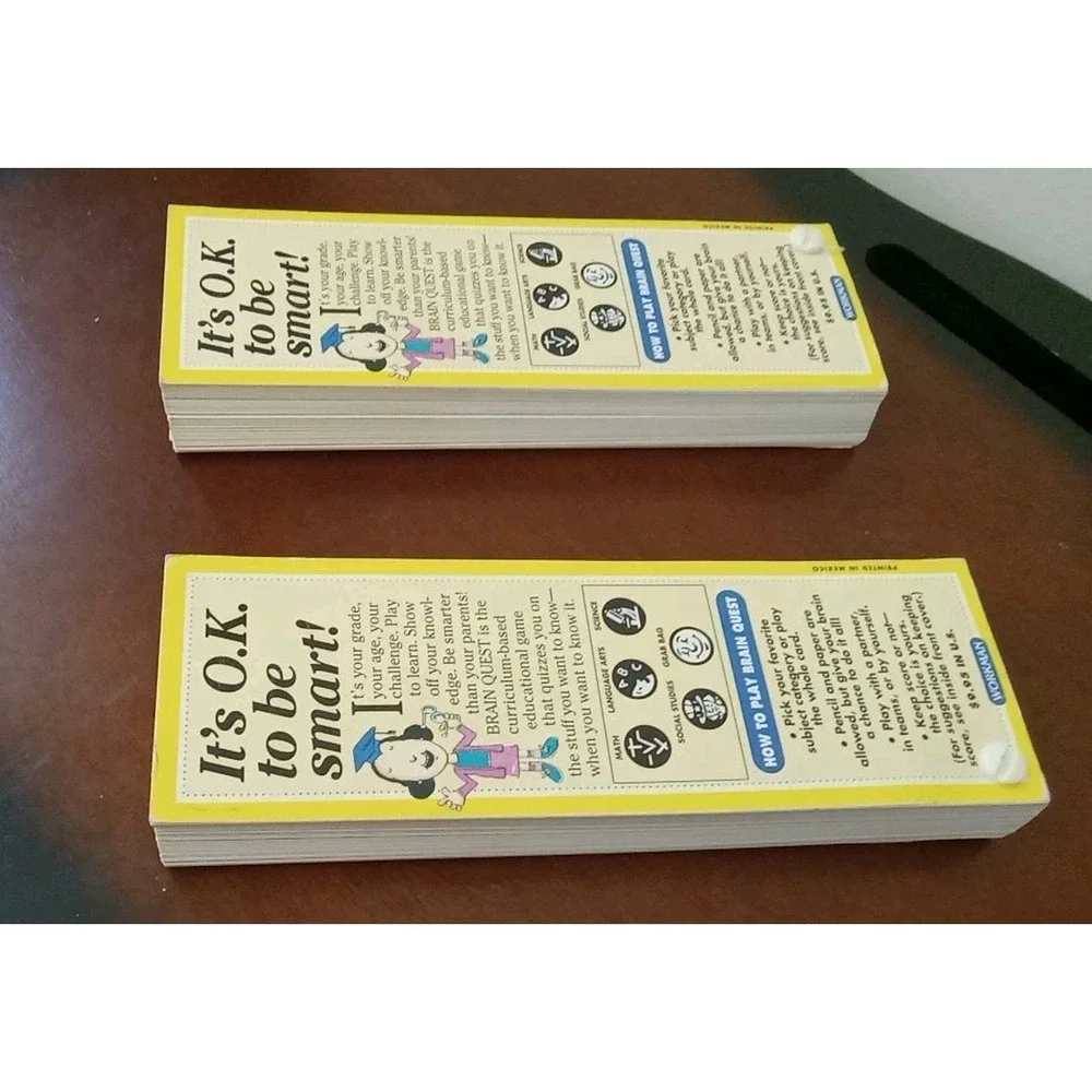 Brain Quest 3rd Grade Ages 8 9 Deck 1 & 2 Question Answer Challenge Mind Trivia